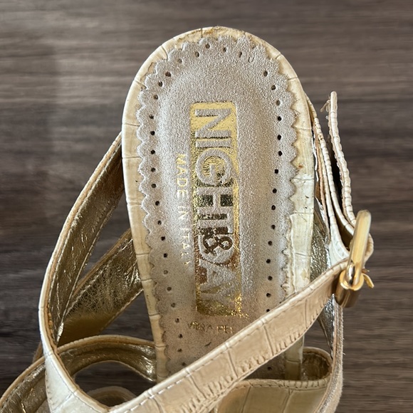 VERA GOMMA NIGHT&DAY LEATHE SUEDE WOMEN SANDALS IN BIEGE IN SIZE 40 eu - Picture 2 of 10